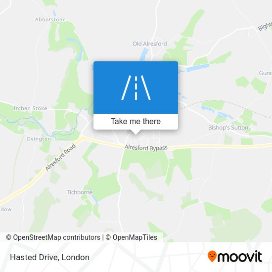 Hasted Drive map