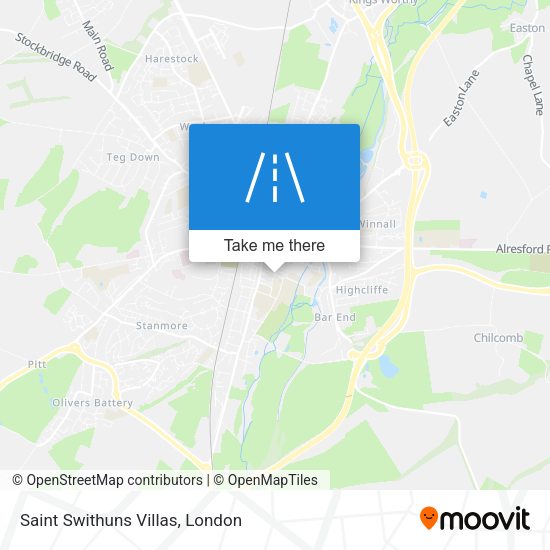 Saint Swithuns Villas map