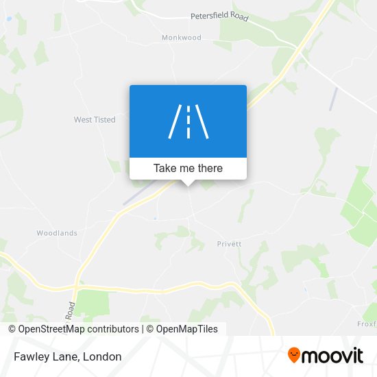 Fawley Lane map