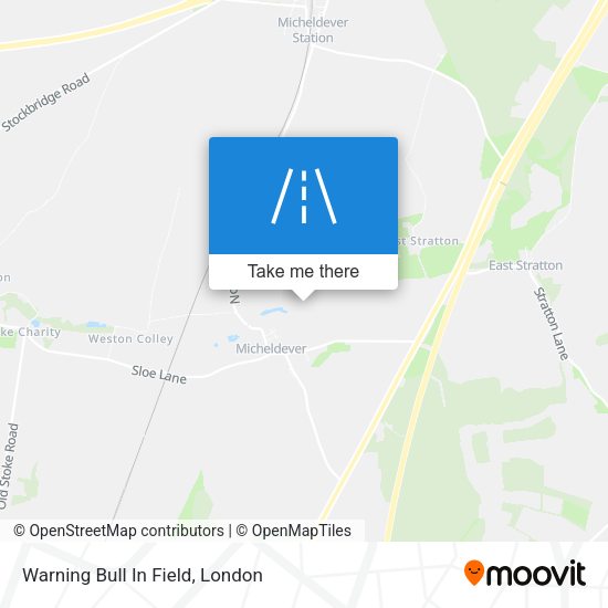 Warning Bull In Field map