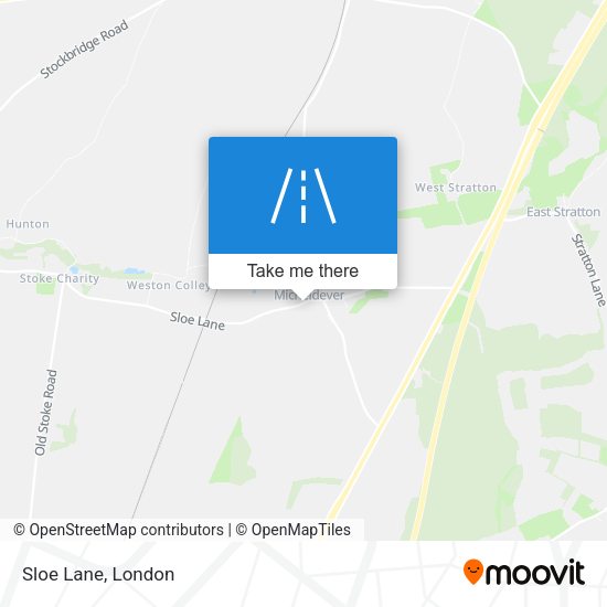 Sloe Lane map