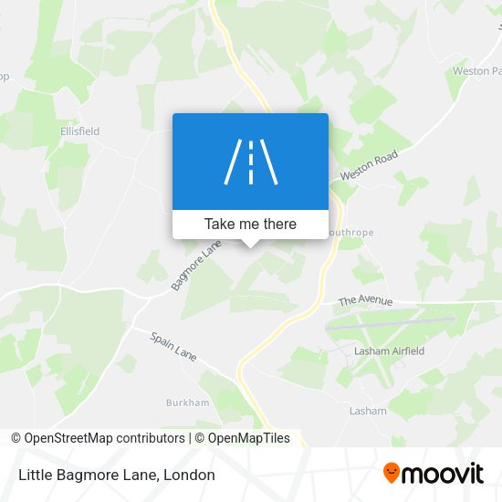 Little Bagmore Lane map