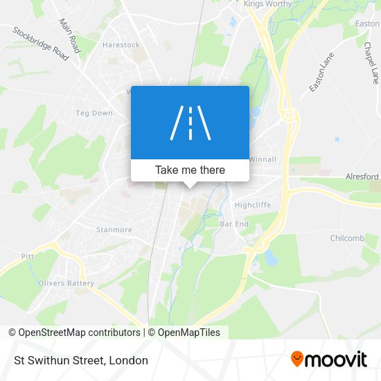 St Swithun Street map