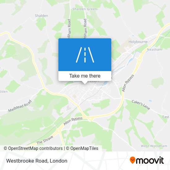 Westbrooke Road map
