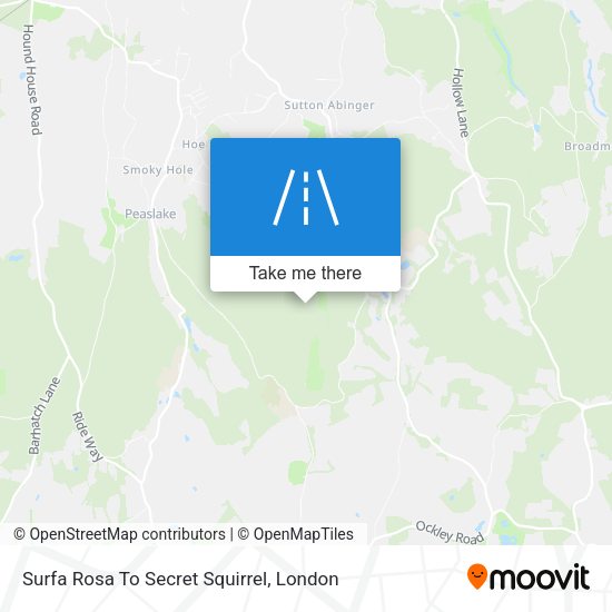 Surfa Rosa To Secret Squirrel map