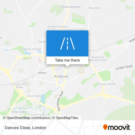 Dances Close map