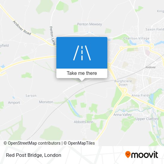 Red Post Bridge map