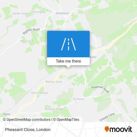 Pheasant Close map