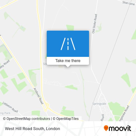 West Hill Road South map