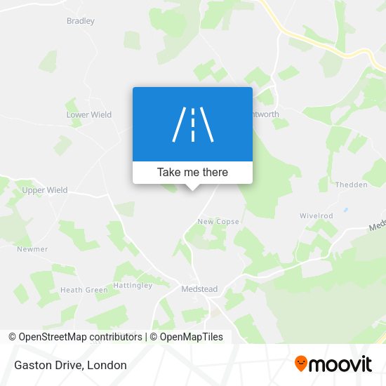 Gaston Drive map
