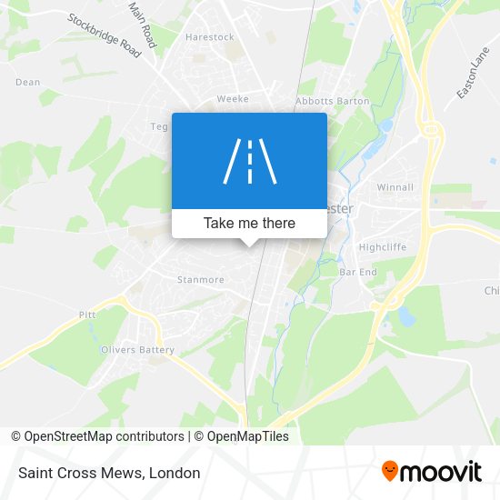 Saint Cross Mews map