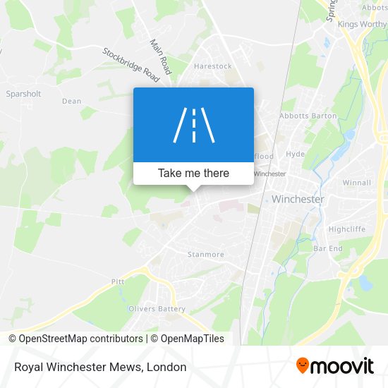 Royal Winchester Mews map