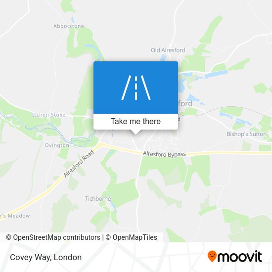 Covey Way map