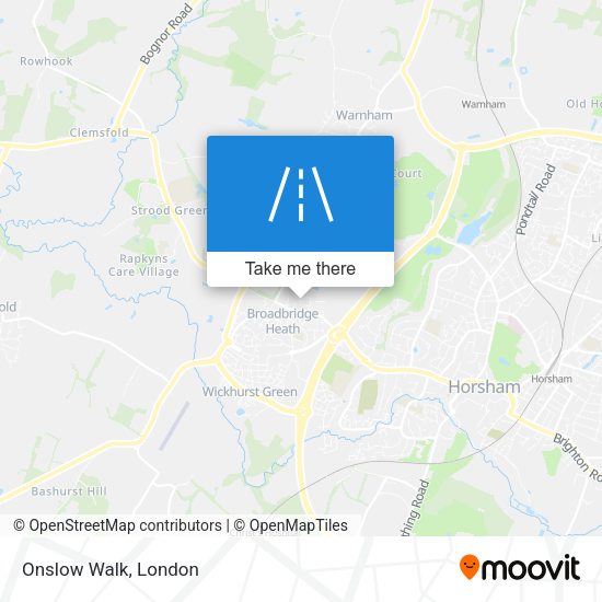Onslow Walk map