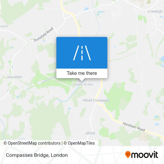 Compasses Bridge map