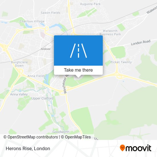 Herons Rise map