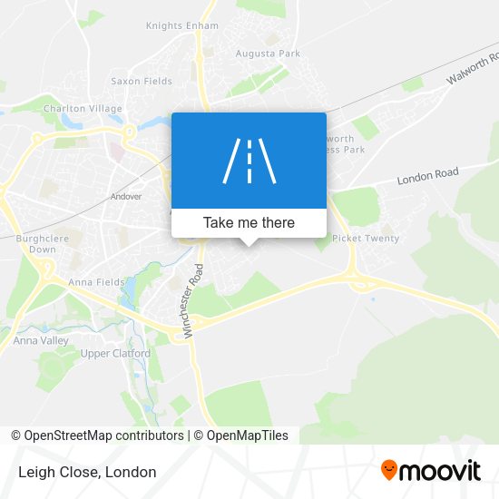 Leigh Close map