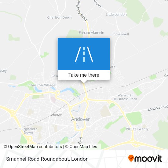 Smannel Road Roundabout map