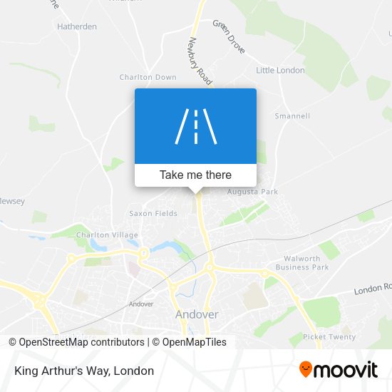 King Arthur's Way map