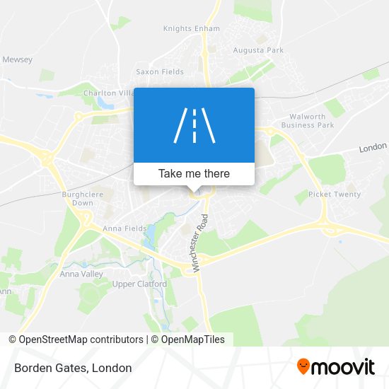 Borden Gates map
