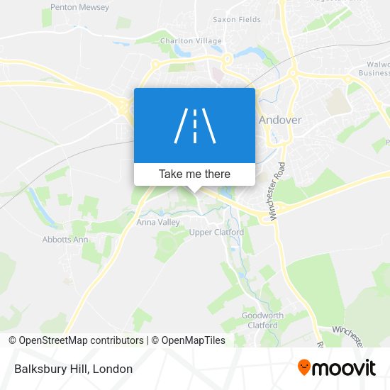 Balksbury Hill map
