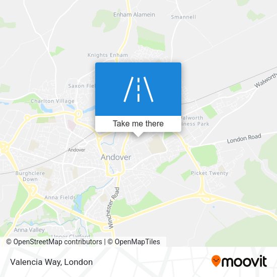 Valencia Way map
