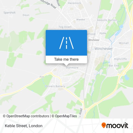 Keble Street map