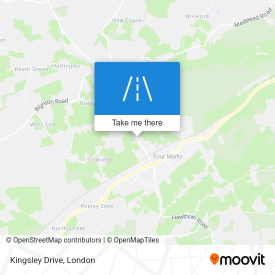 Kingsley Drive map