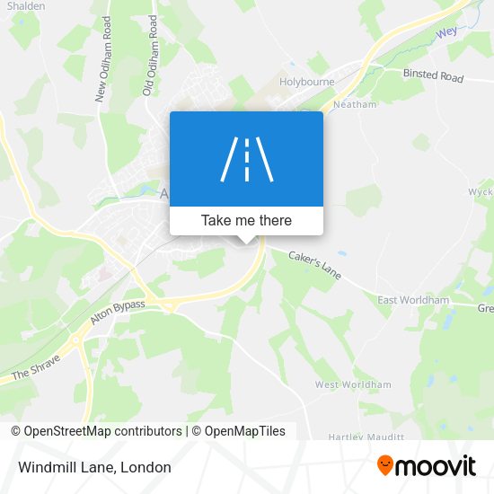 Windmill Lane map