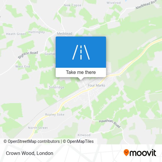 Crown Wood map