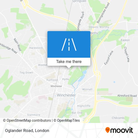 Oglander Road map