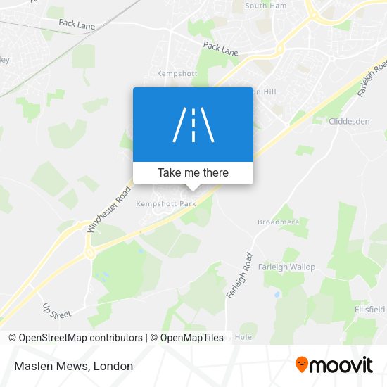 Maslen Mews map