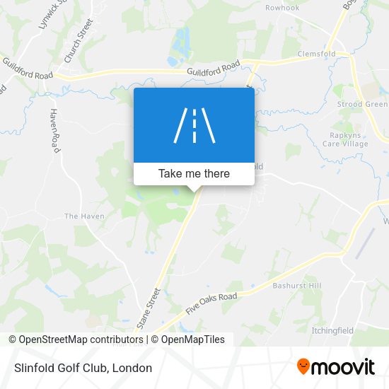 Slinfold Golf Club map