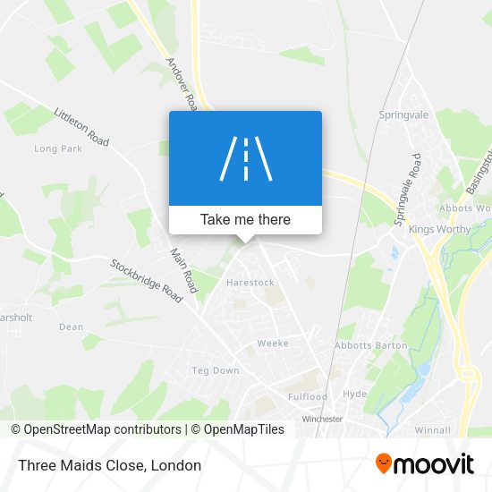 Three Maids Close map