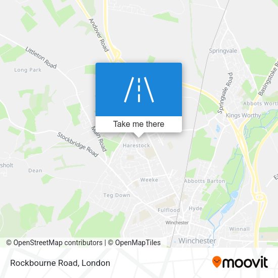 Rockbourne Road map