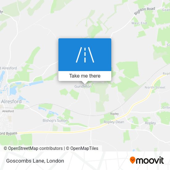 Goscombs Lane map