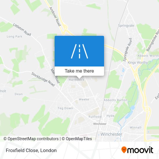 Froxfield Close map