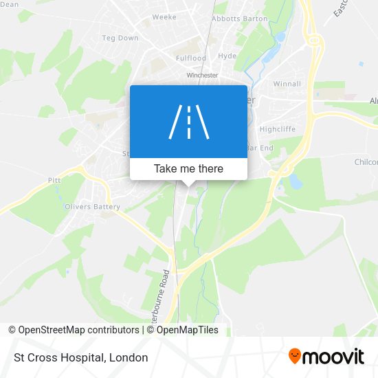 St Cross Hospital map