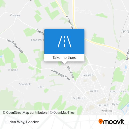 Hilden Way map