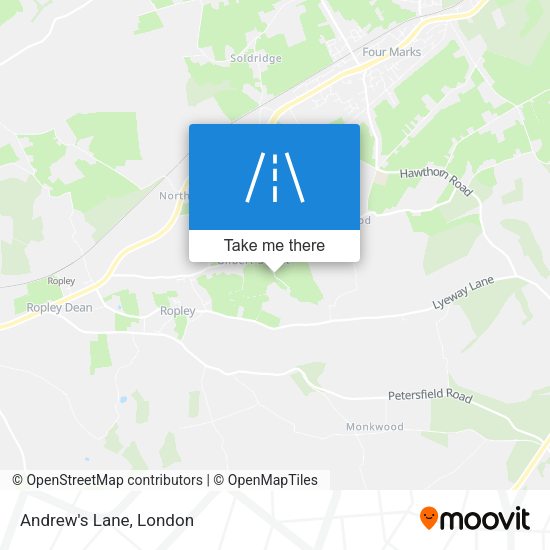 Andrew's Lane map