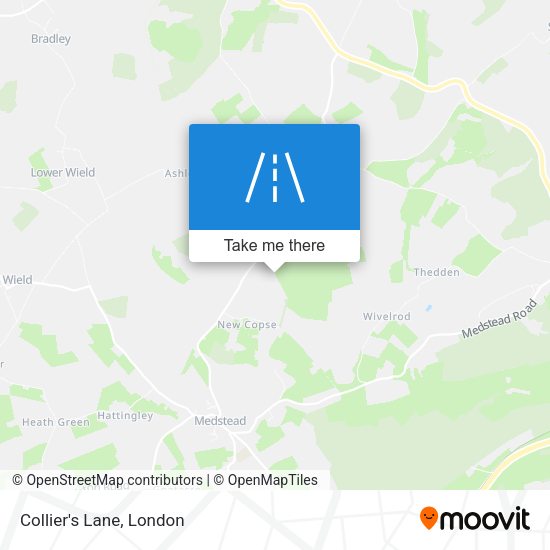 Collier's Lane map
