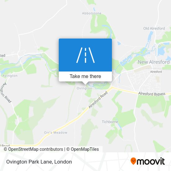 Ovington Park Lane map