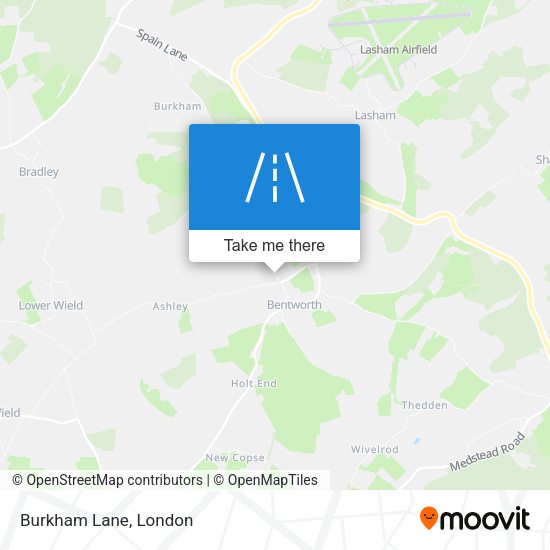 Burkham Lane map