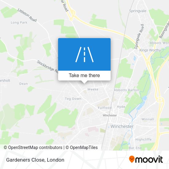 Gardeners Close map
