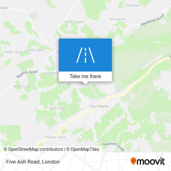 Five Ash Road map
