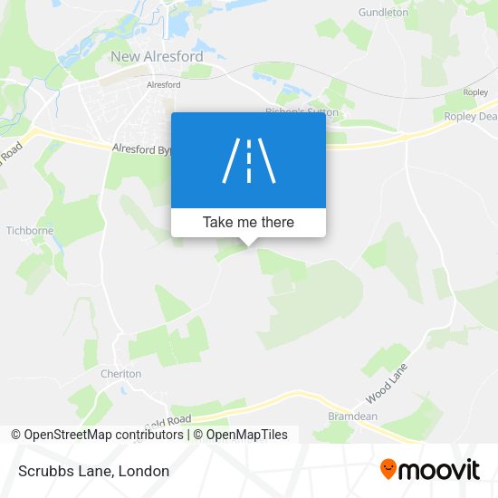 Scrubbs Lane map