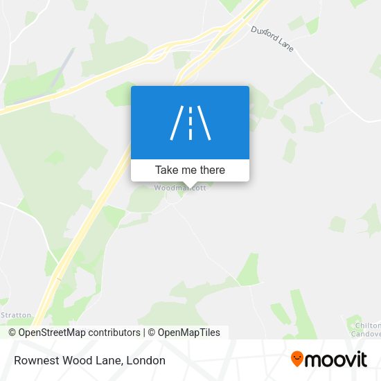 Rownest Wood Lane map