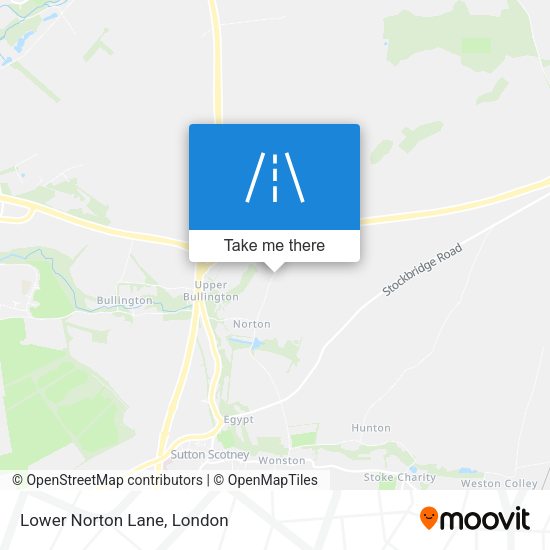 Lower Norton Lane map