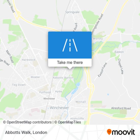 Abbotts Walk map