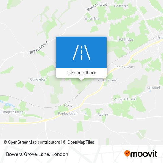 Bowers Grove Lane map
